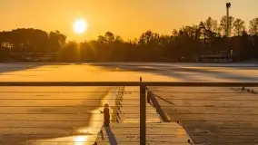 Wschód słońca w Strandzie nad jeziorem Kisajno - zdjęcie 35