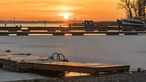 Wschód słońca nad jeziorem Niegocin w Wilkasach - zdjęcie 8