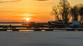 Wschód słońca nad jeziorem Niegocin w Wilkasach - zdjęcie 37