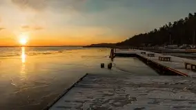 Wschód słońca nad jeziorem Niegocin w Wilkasach - zdjęcie 17