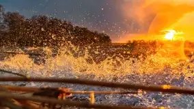 Zachód słońca nad jeziorem Niegocin, Bystry, luty 2021 - zdjęcie 32