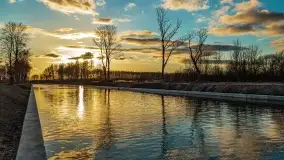 Zachód słońca nad jeziorem Tałty i kanałem Tałckim - zdjęcie 13