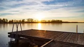 Zachód słońca nad jeziorem Harsz w Harszu - zdjęcie 24