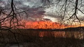 Marcowy zachód słońca nad jeziorem Kisajno - zdjęcie 56