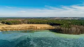 Jezioro Dargin rozstaje się z lodem, przedwiośnie 2022 r. - zdjęcie 11