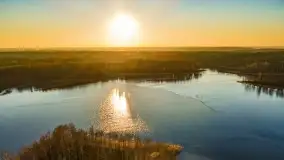 Zachód słońca nad jeziorem Krzywa Kuta - zdjęcie 15