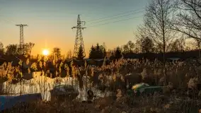 Garażowy zachód nad rzeką Pisa w Piszu - zdjęcie 2