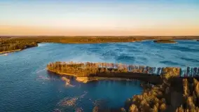 Zachód słońca nad jeziorem Dejguny, marzec 2022 r. - zdjęcie 34