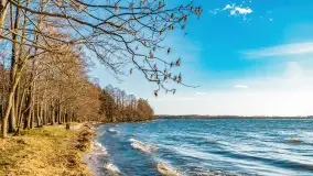 Zachód słońca nad jeziorem Dargin, marzec 2022 r. - zdjęcie 3