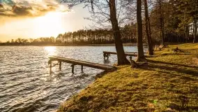 Zachód słońca nad jeziorem Bocznym, Leśna Keja - zdjęcie 41