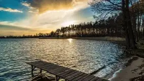 Zachód słońca nad jeziorem Bocznym, Leśna Keja - zdjęcie 1