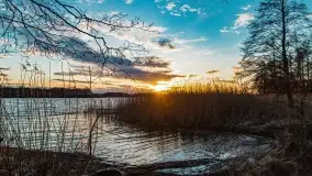 Zachód słońca nad jeziorem Stręgiel - zdjęcie 4