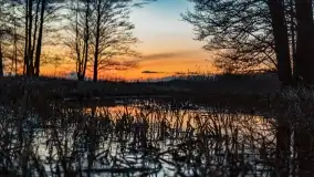 Zachód słońca nad jeziorem Stręgiel - zdjęcie 36