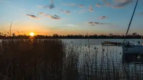 Zachód słońca nad jeziorem Boczne, widoczny z Rydzewa - zdjęcie 17