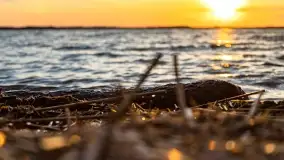 Zachód słońca nad jeziorem Dobskim, kwiecień 2022 - zdjęcie 28