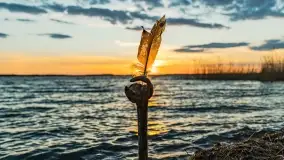 Zachód słońca nad jeziorem Dobskim, kwiecień 2022 - zdjęcie 54