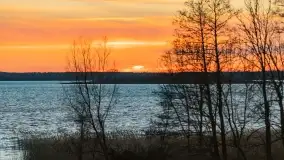 Zachód słońca nad jeziorem Dobskim, kwiecień 2022 - zdjęcie 37