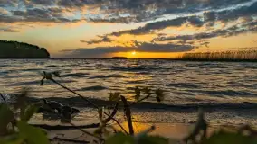 Zachód słońca nad jeziorem Dargin, maj 2022 r. - zdjęcie 6