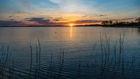 Zachód słońca nad jeziorem Niegocin, maj 2022 r. - zdjęcie 11