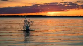 Zachód słońca nad jeziorem Niegocin, maj 2022 r. - zdjęcie 34