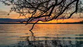 Zachód słońca nad jeziorem Niegocin, maj 2022 r. - zdjęcie 19