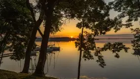 Wschód słońca nad jeziorem Mamry, Stanica Wodna Kietlice, czerwiec 2022 - zdjęcie 6