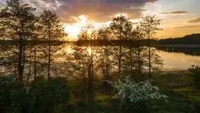 Zachód słońca nad jeziorem Kirsajty, koniec maja 2022 - zdjęcie 23