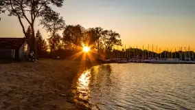 Zachód słońca w porcie AZS Wilkasy - zdjęcie 19