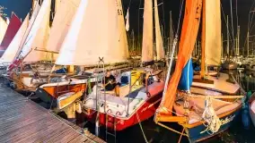 Nocne zdjęcia z XXIII zlotu klubu Jacht Oldtimet, Stranda, sierpień 2022 - zdjęcie 24