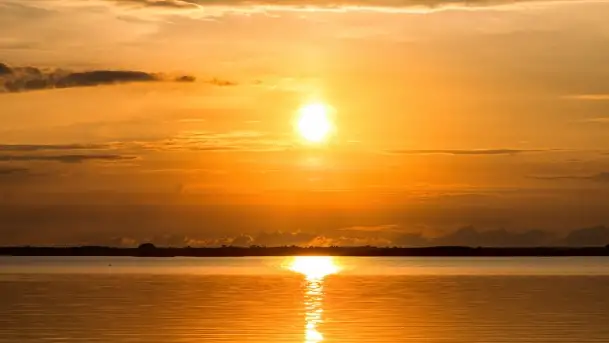 Zachód słońca nad jeziorem Dobskim w Fuledzie, czerwiec 2022 - zdjęcie 6