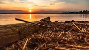 Zachód słońca nad jeziorem Dobskim w Fuledzie, czerwiec 2022 - zdjęcie 15