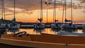 Czerwcowy zachód słońca nad jeziorem Kisajno - zdjęcie 1