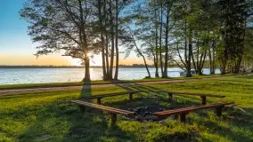 Zachód słońca nad jeziorem Przystań, czerwiec 2022 - zdjęcie 12