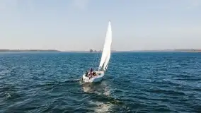 Sasanka Viva 700 dzielnie żegluje po jeziorze Dargin - zdjęcie 13