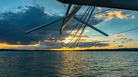 Zachód słońca podczas naszego rejsu, lipiec 2022 - zdjęcie 3