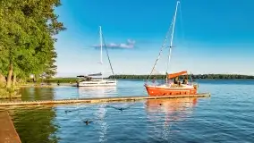 Zachód słońca nad jeziorem Mamry, Cypel Zwierzyniecki Róg - zdjęcie 1