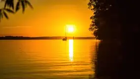 Sierpniowy zachód słońca nad jeziorem Dargin - zdjęcie 9