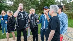 Odsłonięcie gwiazdy w Alei Gwiazd Szantowych w Ognistym Ptaku - Mietek Folk - zdjęcie 21