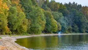 Zachód słońca nad jeziorem Dargin, wrzesień 2022 - zdjęcie 2