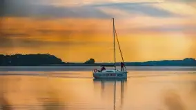 Zachód słońca nad jeziorem Dargin, wrzesień 2022 - zdjęcie 20