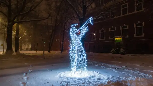 Zimowo - świąteczna wersja nocnego Kętrzyna - zdjęcie 6