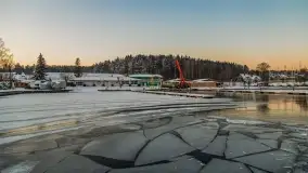Wschód słońca nad jeziorem Niegocin, grudzień 2022 - zdjęcie 2