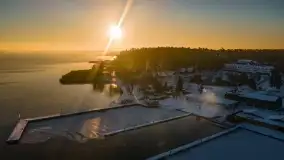 Wschód słońca nad jeziorem Niegocin, grudzień 2022 - zdjęcie 33