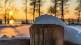 Grudniowy zachód słońca nad jeziorem Dargin, Nowy Harsz - zdjęcie 37