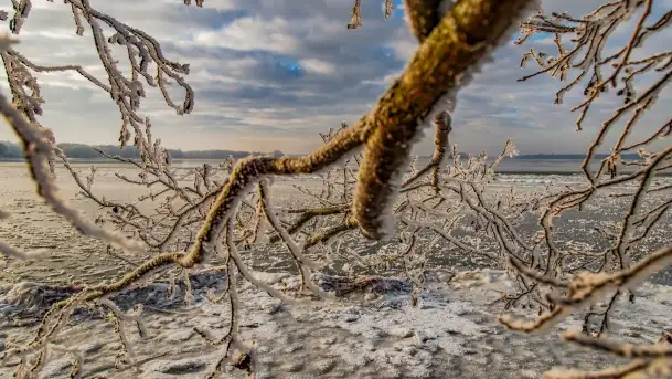 Bajkowe i zimowe klimaty nad jeziorem Dargin, grudzień 2022 - zdjęcie 11