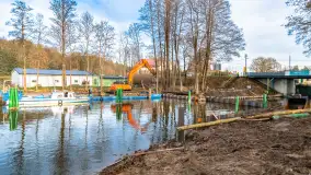 Śluzy Guzianka I i II w śnie zimowym, styczeń 2023 r. - zdjęcie 12