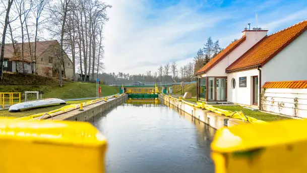 Śluzy Guzianka I i II w śnie zimowym, styczeń 2023 r. - zdjęcie 3