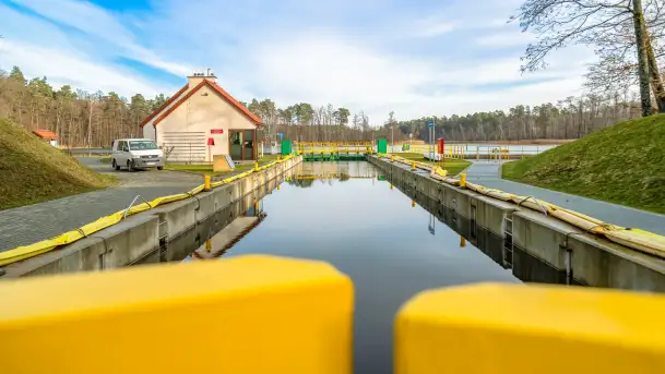 Śluzy Guzianka I i II w śnie zimowym, styczeń 2023 r. - zdjęcie 11