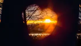 Zachód słońca nad jeziorem Mój, luty 2023 r. - zdjęcie 29