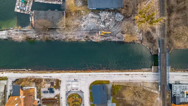 Remont kanału Łuczańskiego, luty 2023 - zdjęcie 2